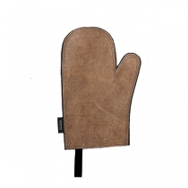 Leather Oven Mitten, beige