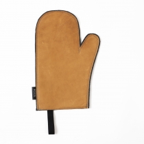 Leather Oven Mitten, camel 