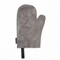 Leather Oven Mitten, gray