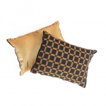 Decorative pillow Golden Square, 35x25cm