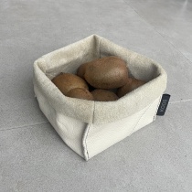 Nahast korv, loodusvalge 13x13x12