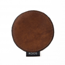 Leather Coaster, brown